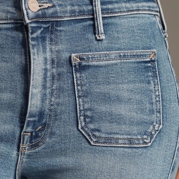 Anthropologie Mother The Patch Pocket Weekender Jeans Poppin Wheelies Size 29 - Picture 5 of 12